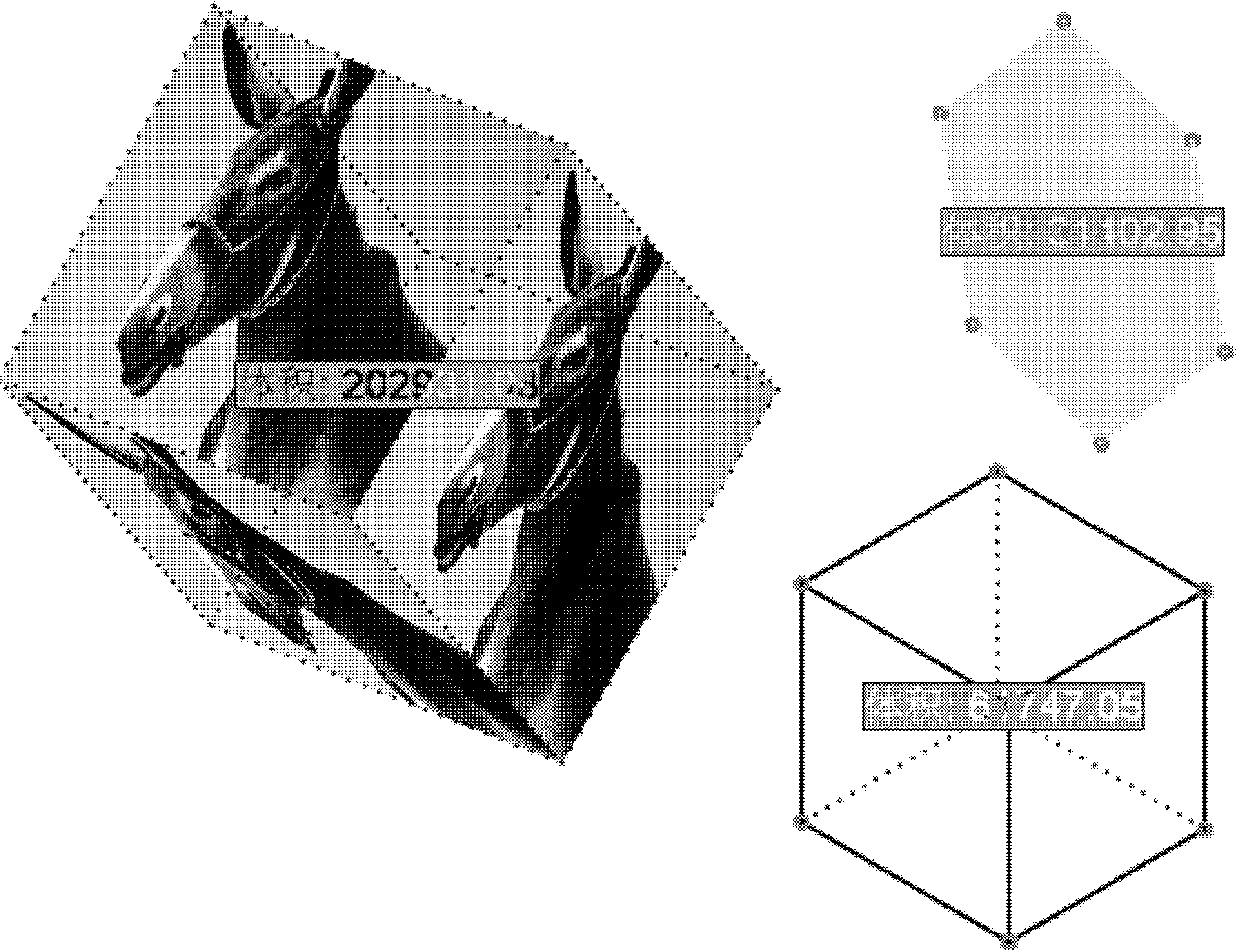 Method for labeling three-dimensional (3D) dynamic geometric figure data information in computer system