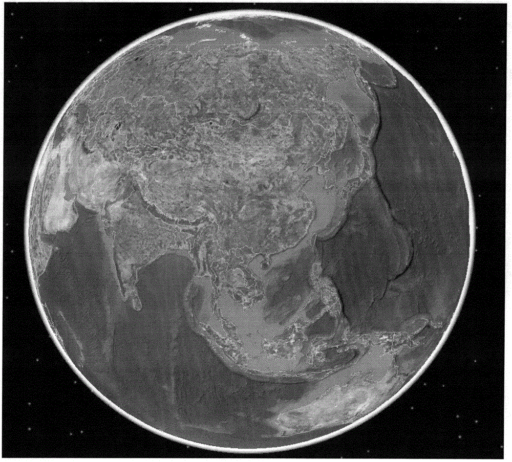 Space-time information visualizing method based on geographic information space system