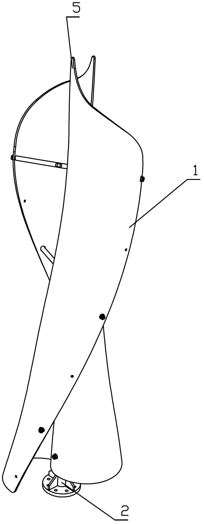 Savonius wind rotor of small-type wind driven generator