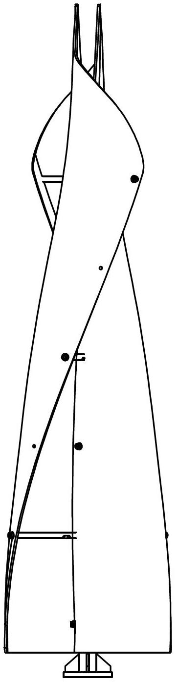 Savonius wind rotor of small-type wind driven generator