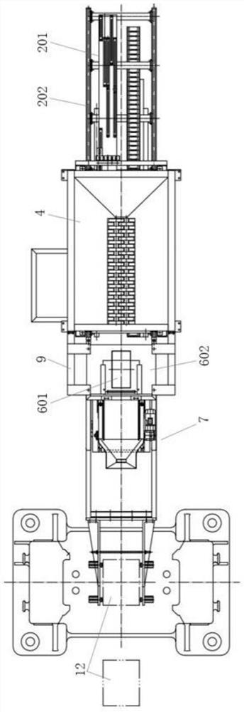 CNC electric screw press brick machine automatic weighing cloth taking brick system