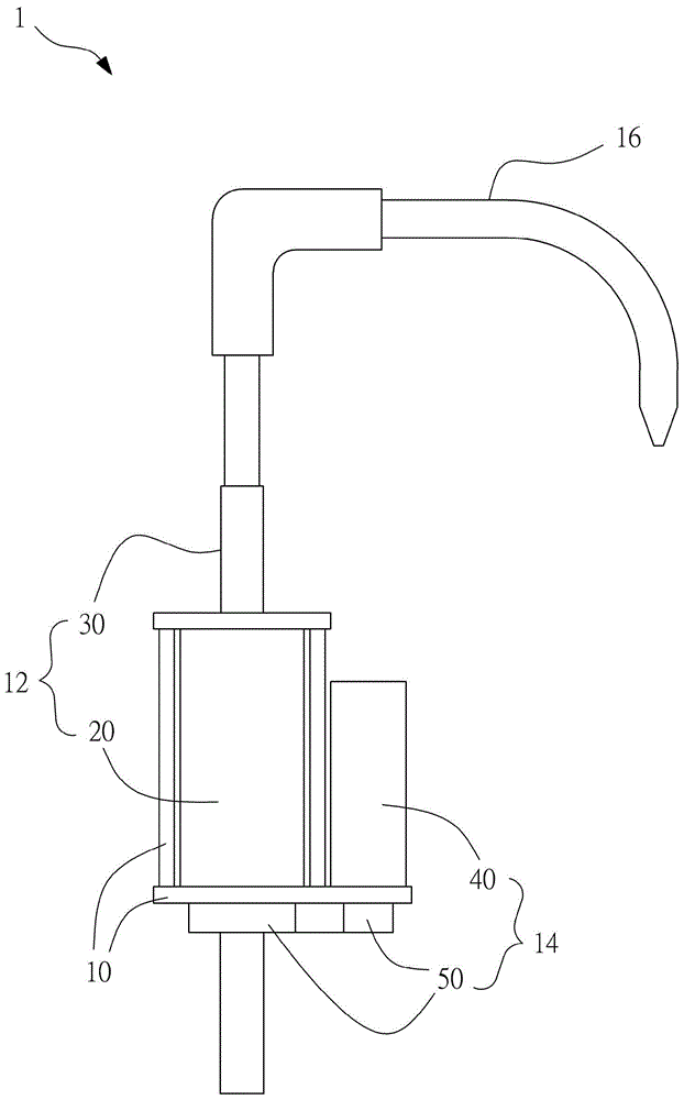 Hollow buffer driving device