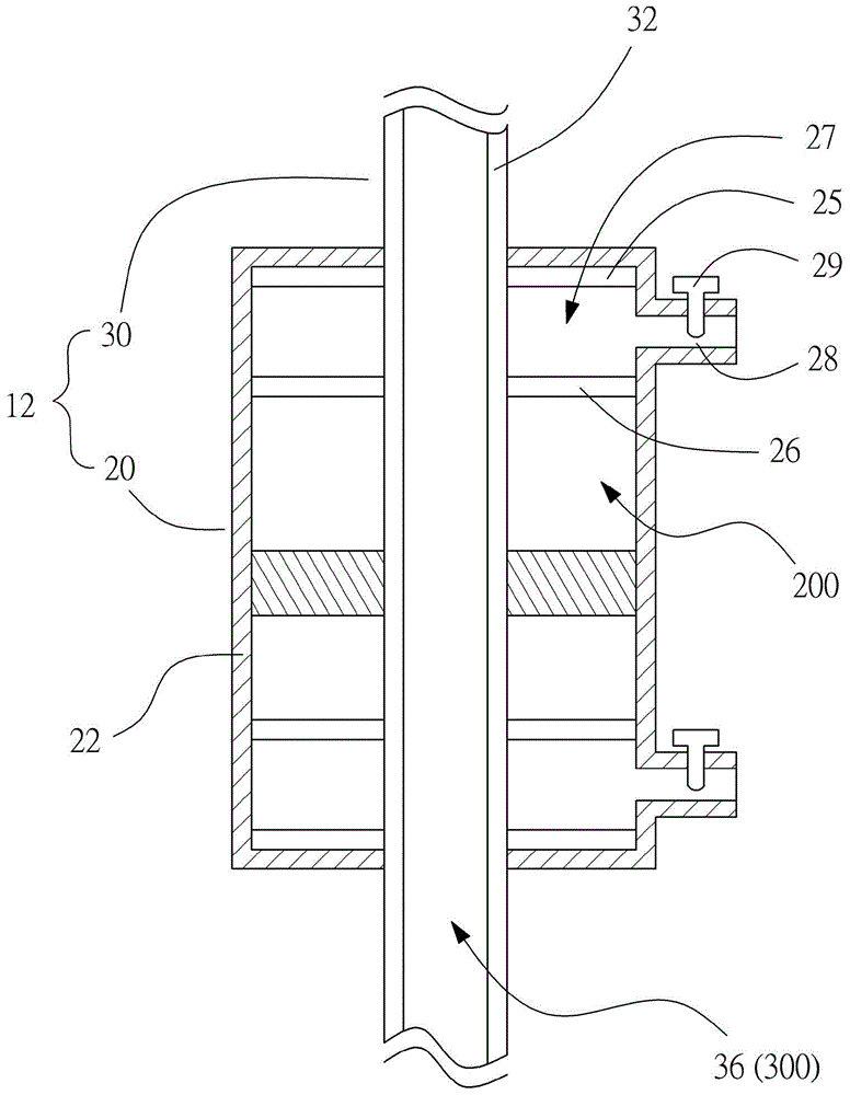 Hollow buffer driving device