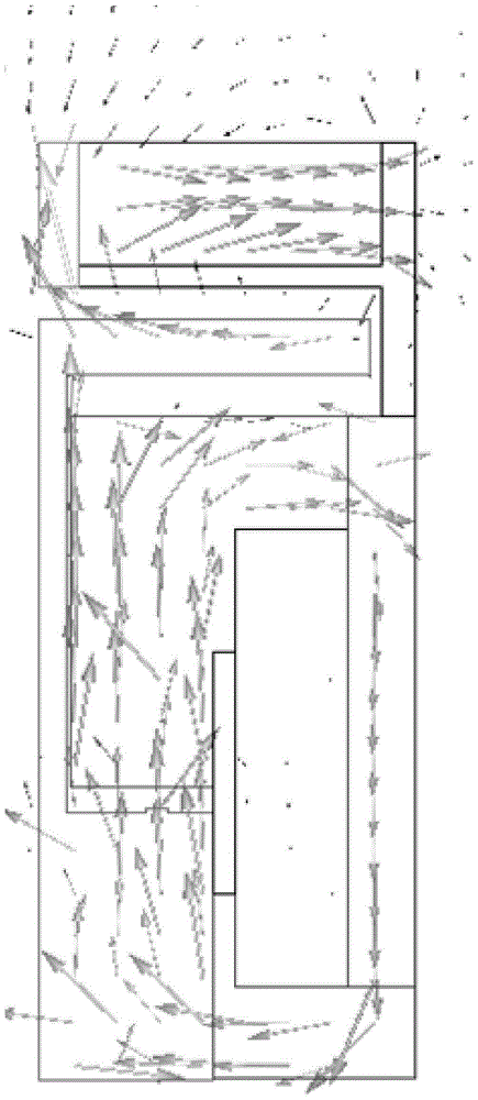 Monostable axial-flow type solenoid valve based on uncoupled permanent magnet bias