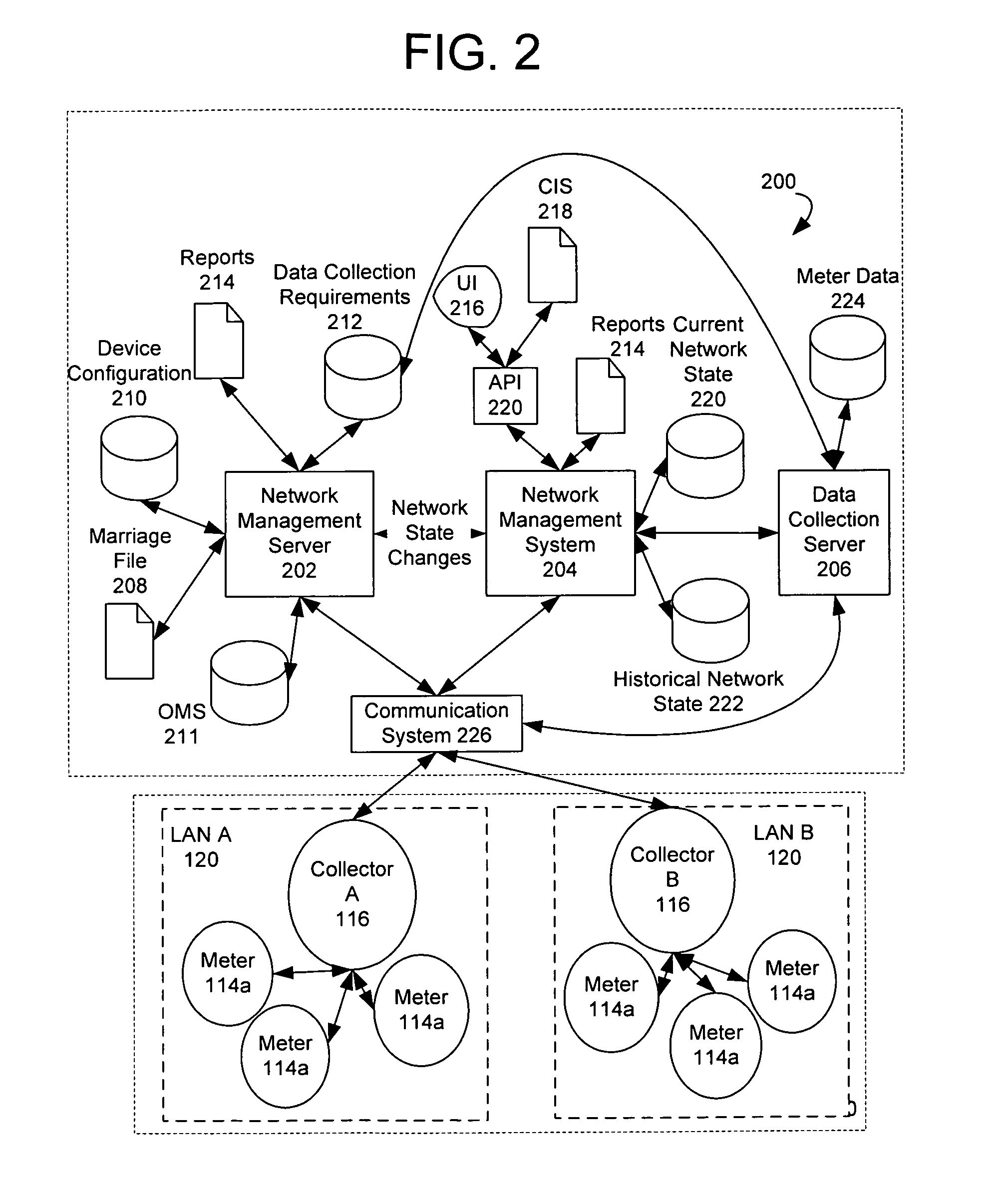 Load control unit in communication with a fixed network meter reading system