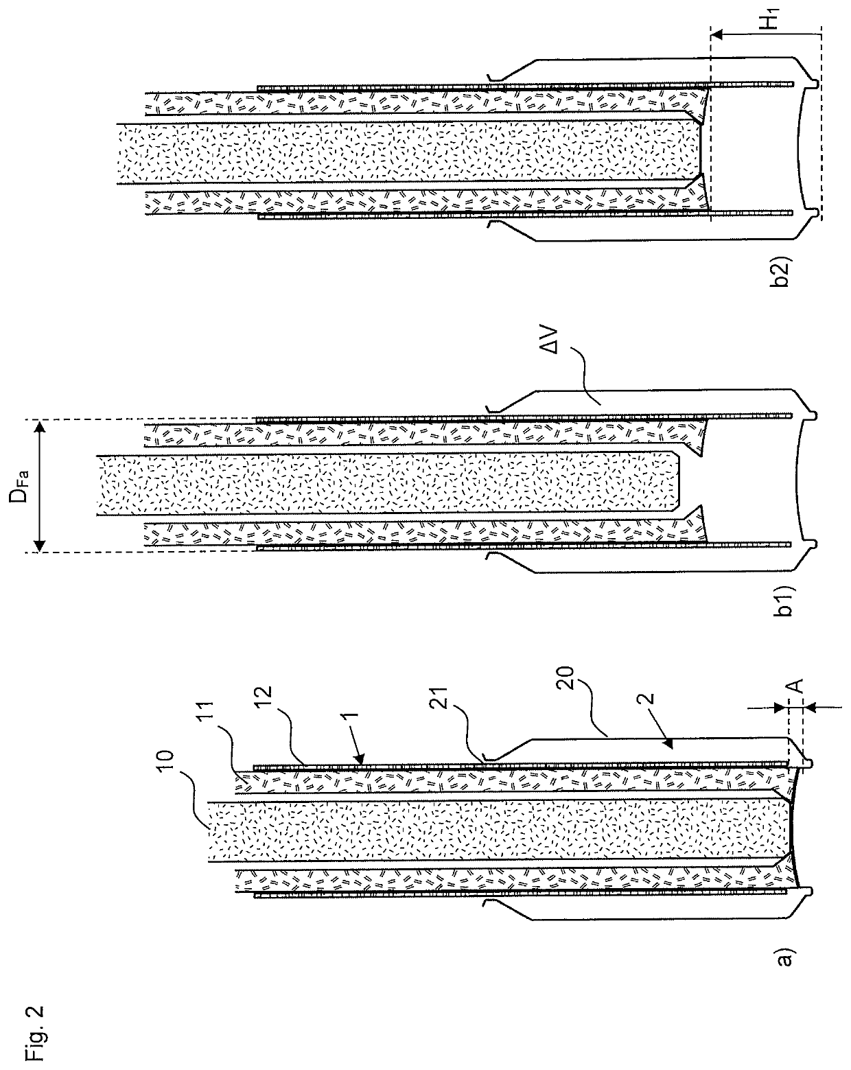 Method for filling cylindrical containers, in particular cans, and filling arrangement of a filling device and a container