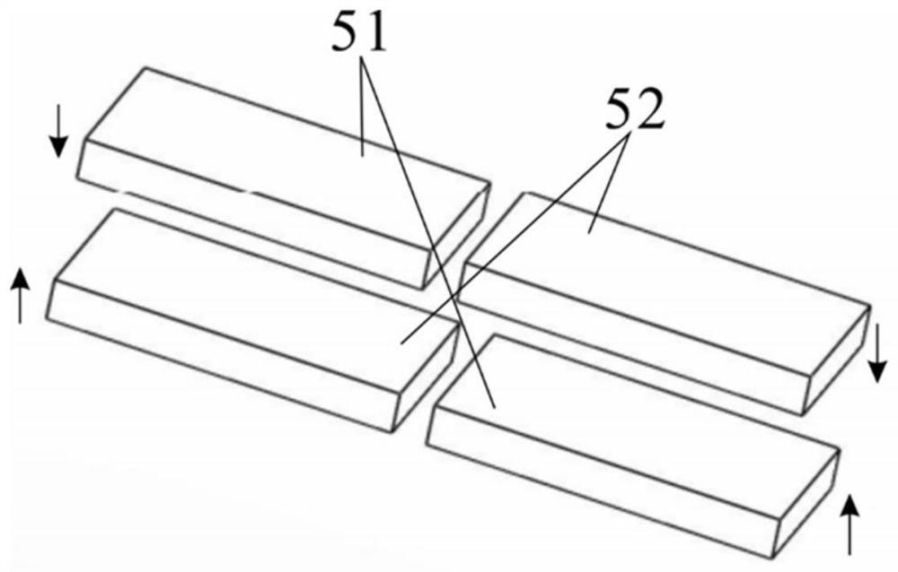 Longitudinal-bending coupling double-foot linear plate type piezoelectric motor