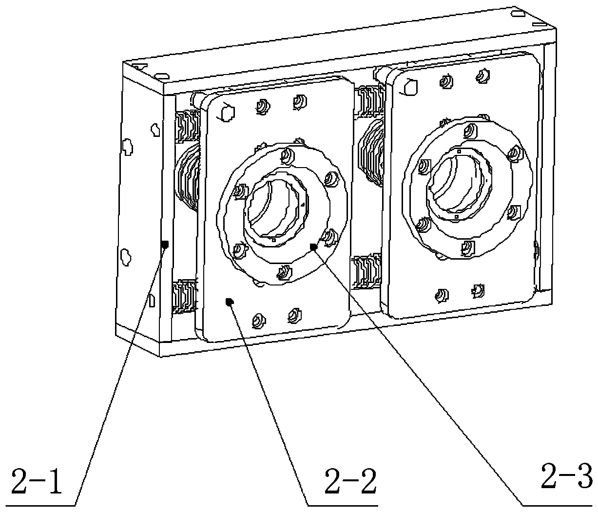 Air bed detection assembly line and air passage combining and separating device thereof