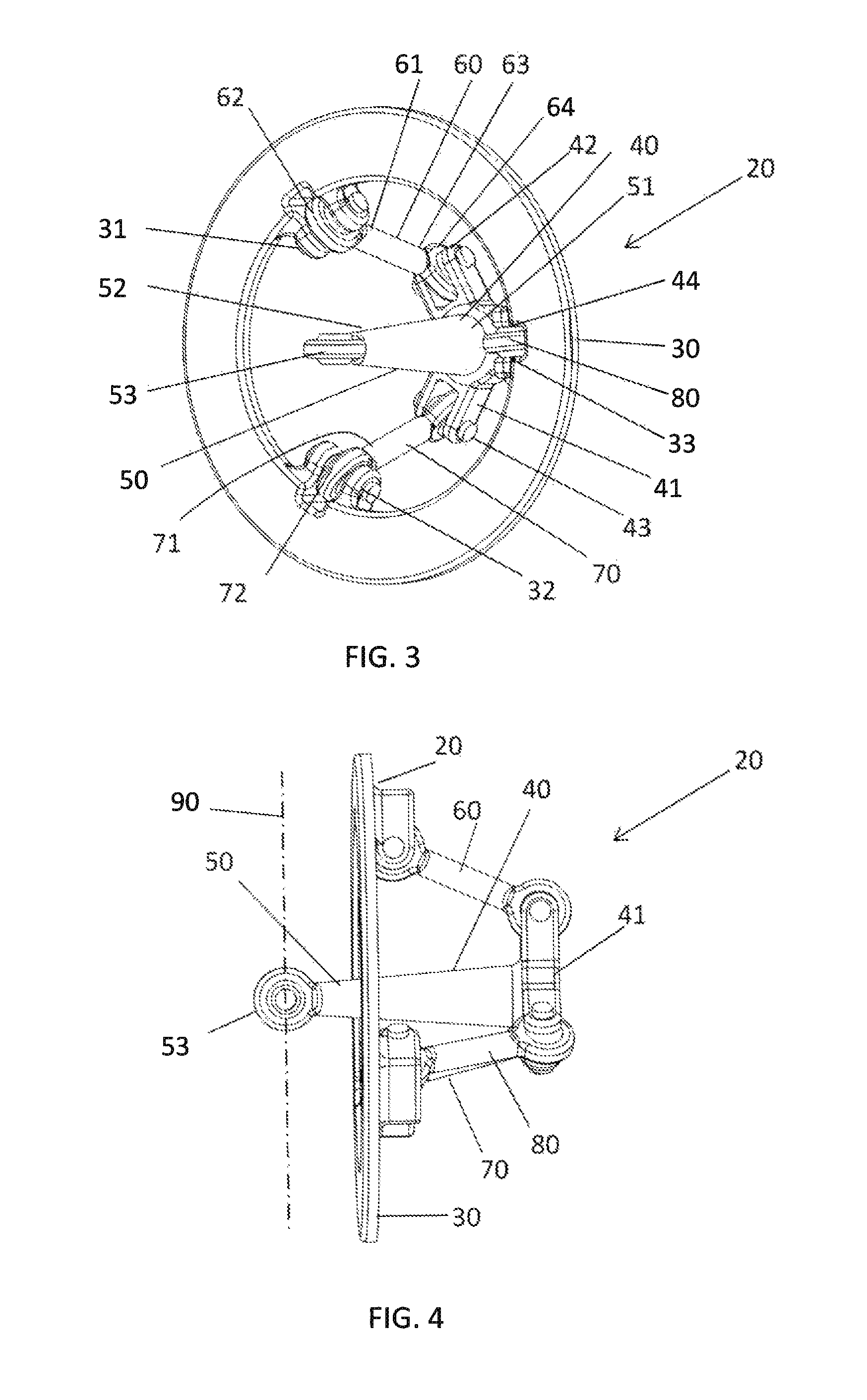 Planar linkage, methods of decoupling, mitigating shock and resonance, and controlling agricultural spray booms mounted on ground vehicles