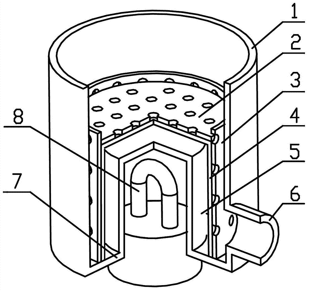 High-efficiency hydrogen removal device in high-vacuum multilayer heat-insulation cryogenic container