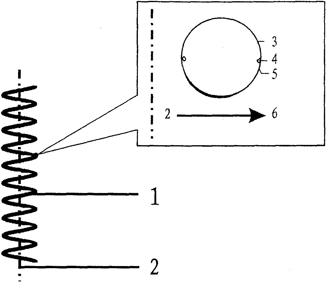 Distributed optical fiber large-deformation measuring sensor