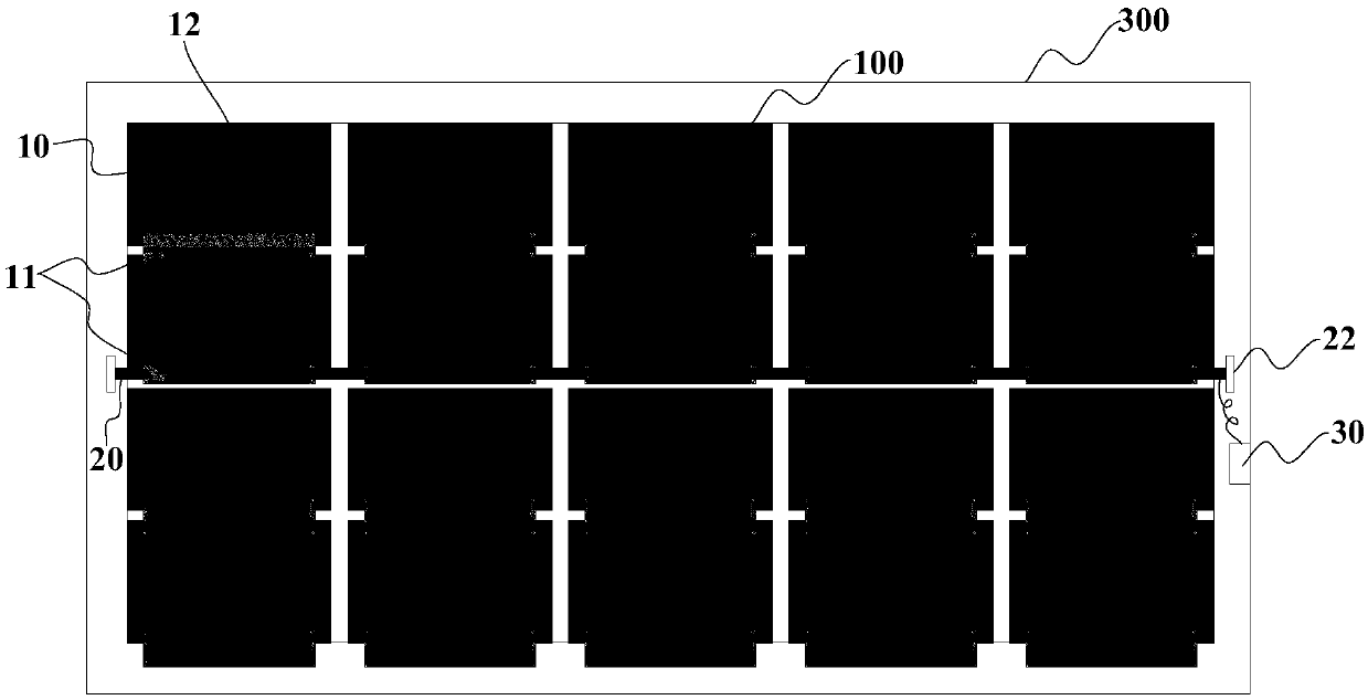 Auxiliary equipment for display substrate testing and display substrate testing method