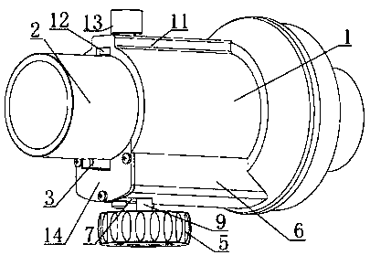 Single-handwheel focusing seat assembly for telescope