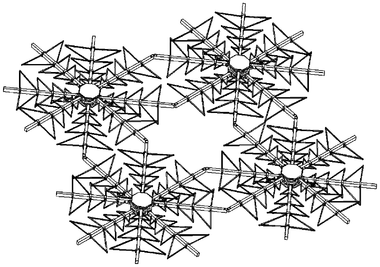 A Variable Topology Folding Mechanism with a Crank-slider Connected by a Rigid Hinge of a Folding Unit