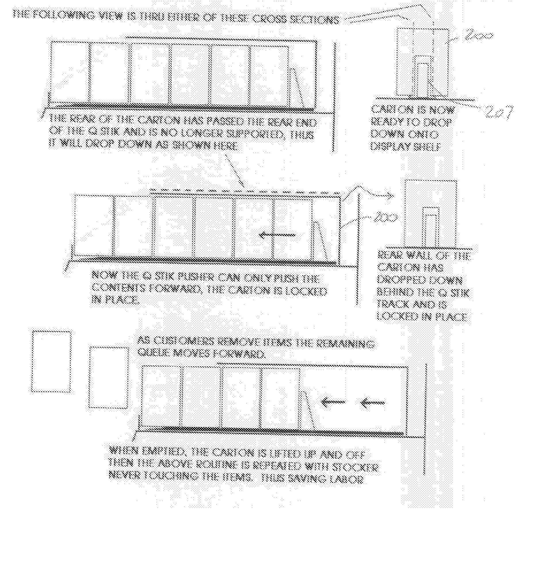 Spring driven method and apparatus for in-carton display and fronting of merchandise items