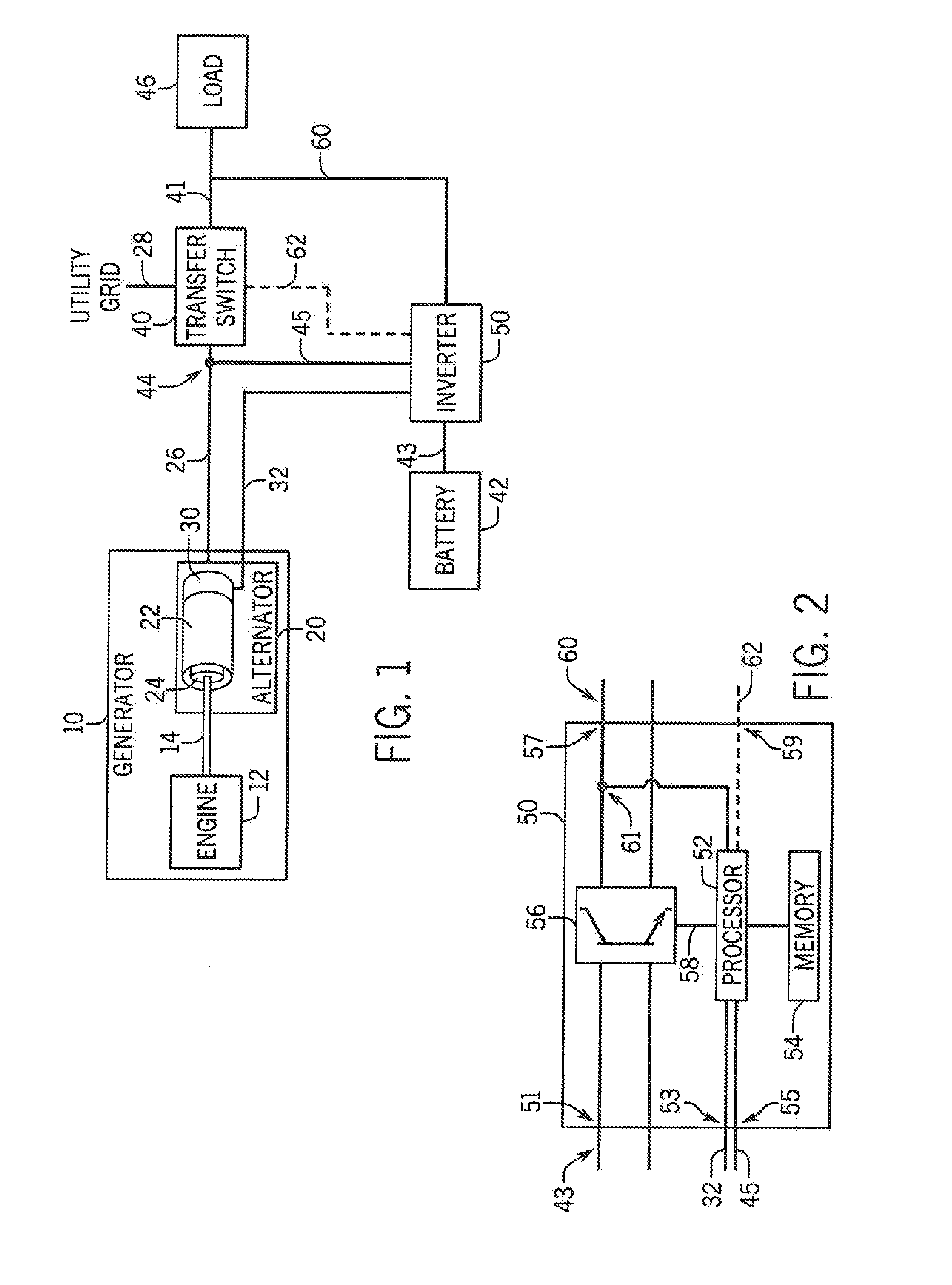 Method Of Operating A Single-Phase Generator In Parallel With An Inverter