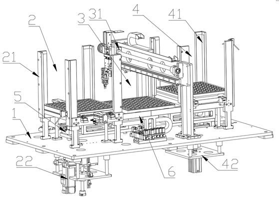 A tray-type pcb board automatic feeding machine