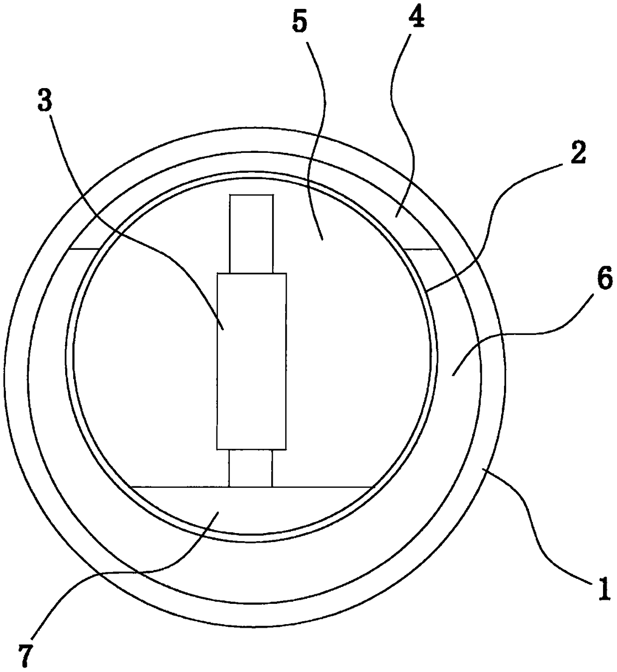 RFID label direction self-stabilizing device used for underground pipeline positioning