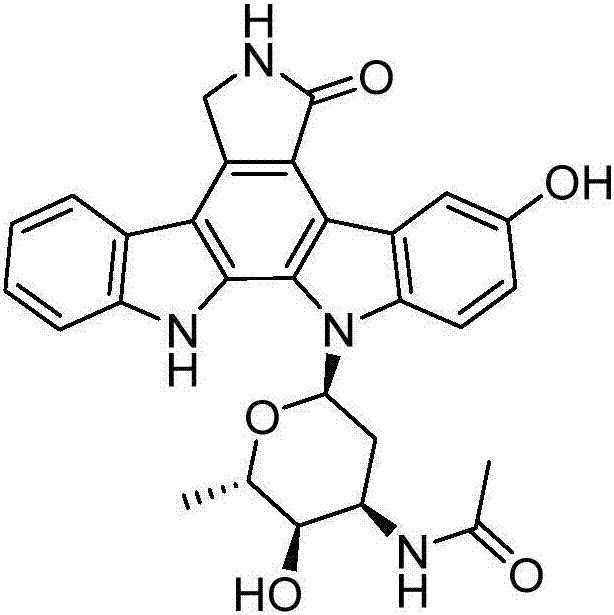 Staurosporine compound as well as preparation method and application thereof