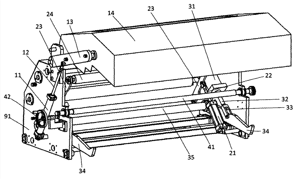 Slitting machine and feeding device thereof