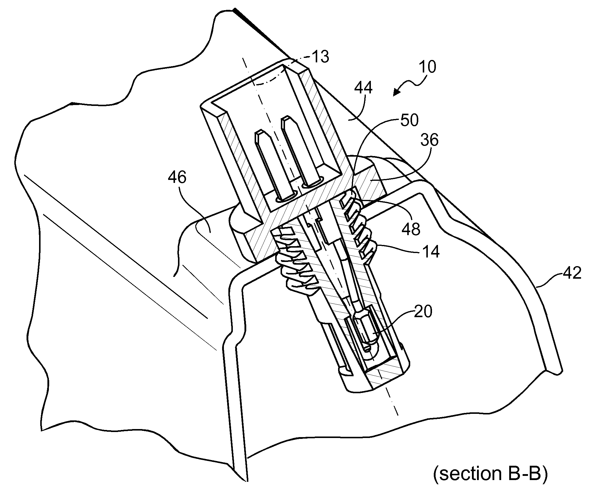 Temperature sensor assembly