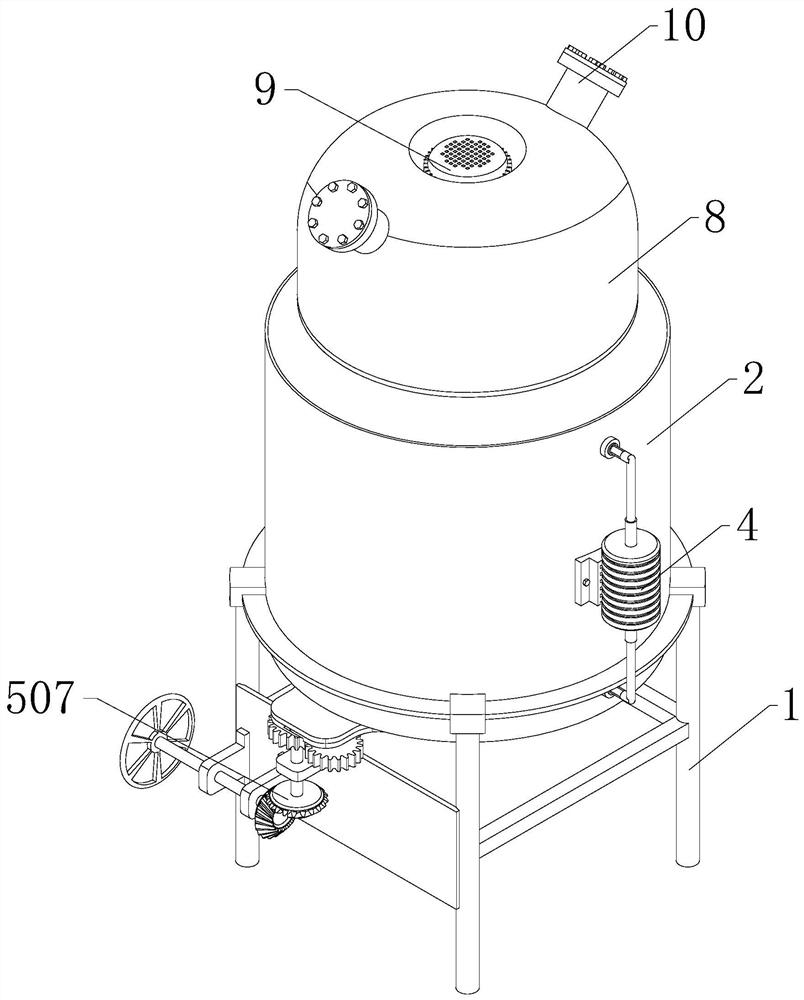 Preparation device of environment-friendly packaging material