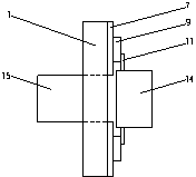 Clamping device used for finish machining of cold extrusion gear