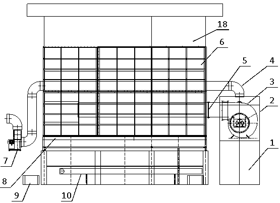 A self-breaking material bridging circulation dryer and its process system