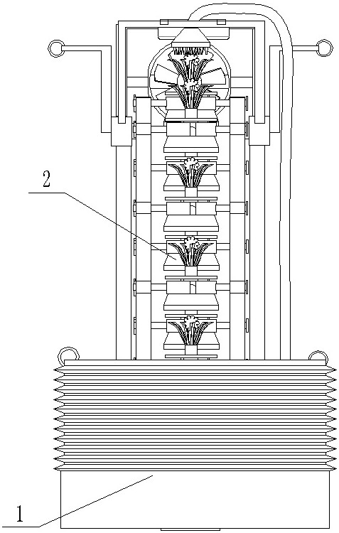 Circulating type landscape flower stand