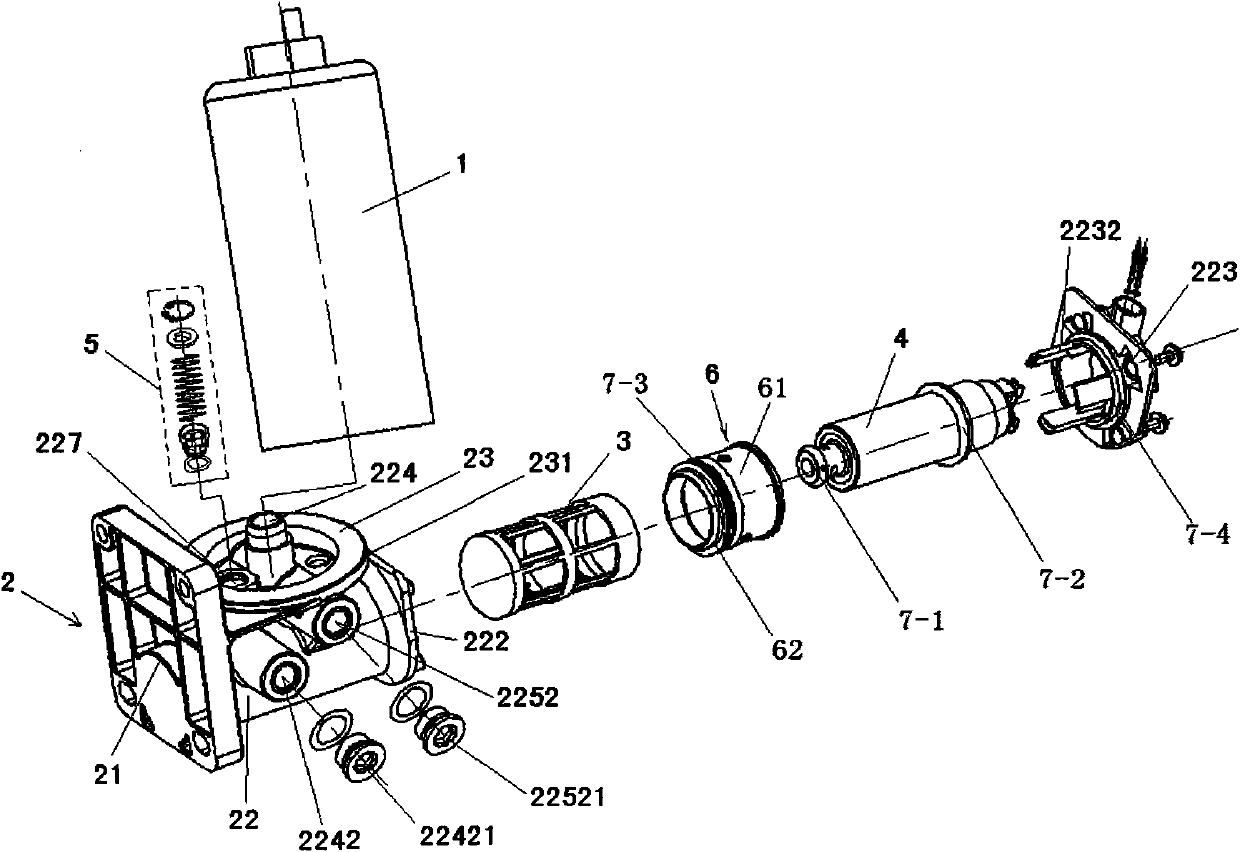 Diesel filter system with design-optimized low-pressure oil way