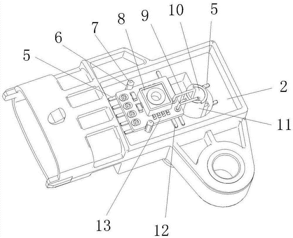 Inlet manifold sensor structure