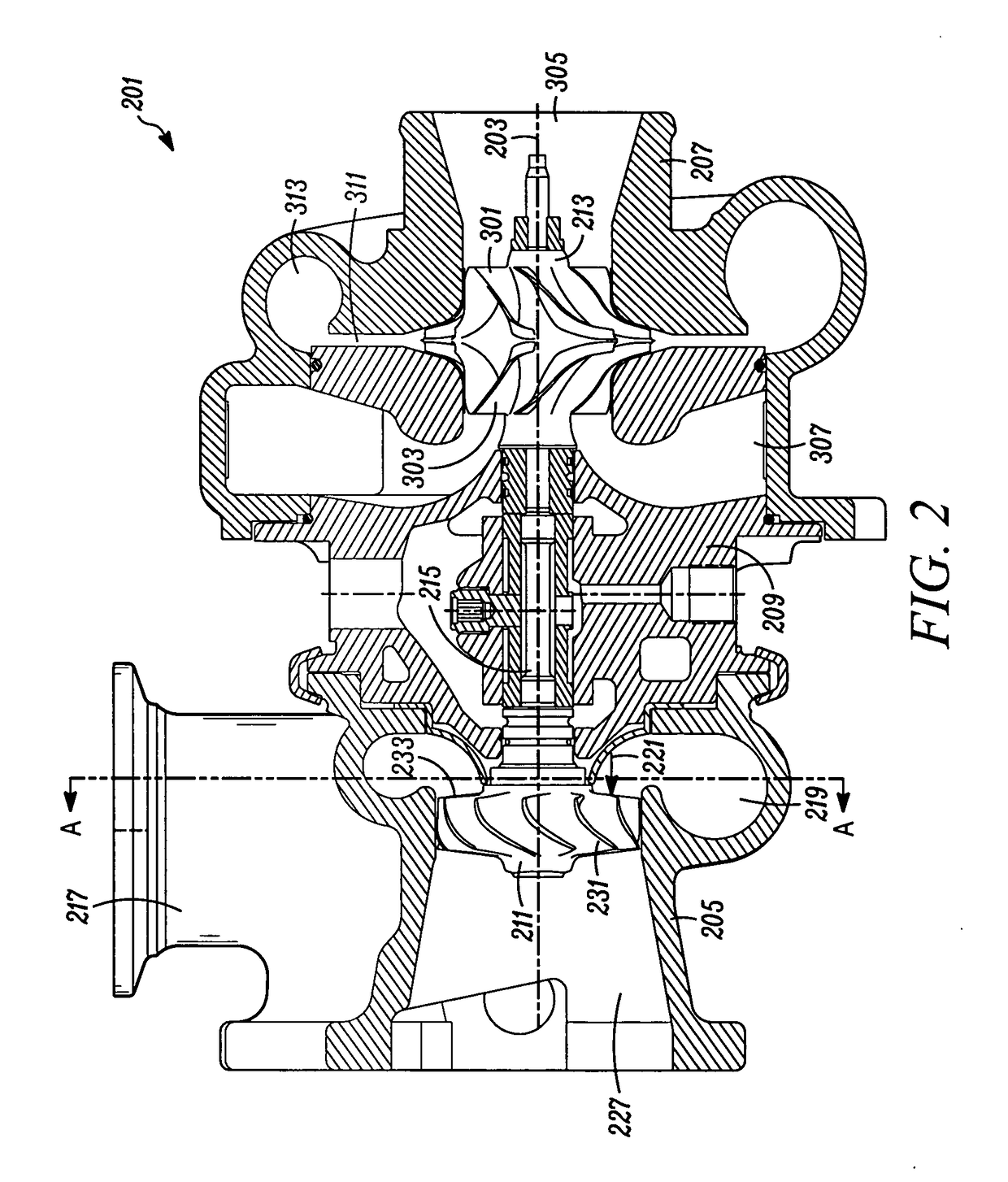 Axial turbine wheel