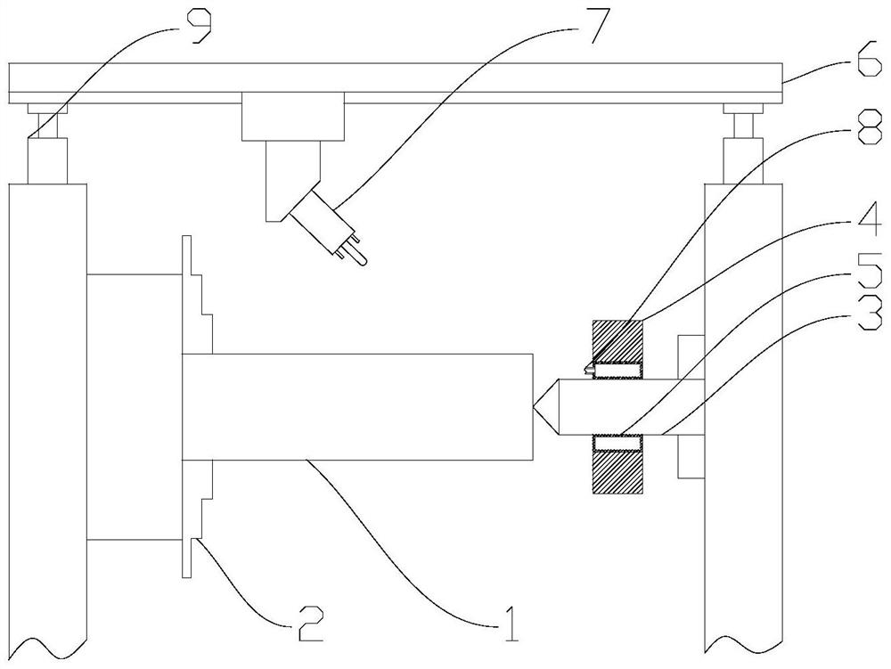 One-time forming equipment for connecting rod seat fixing shaft