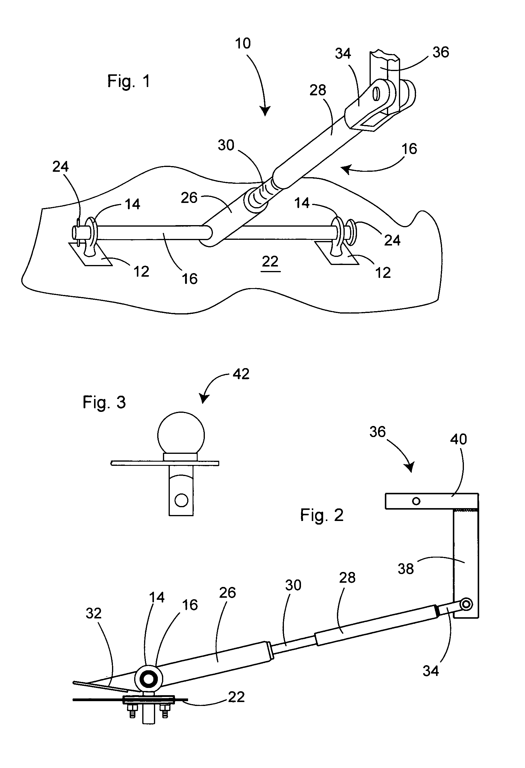 ATV anchoring assembly