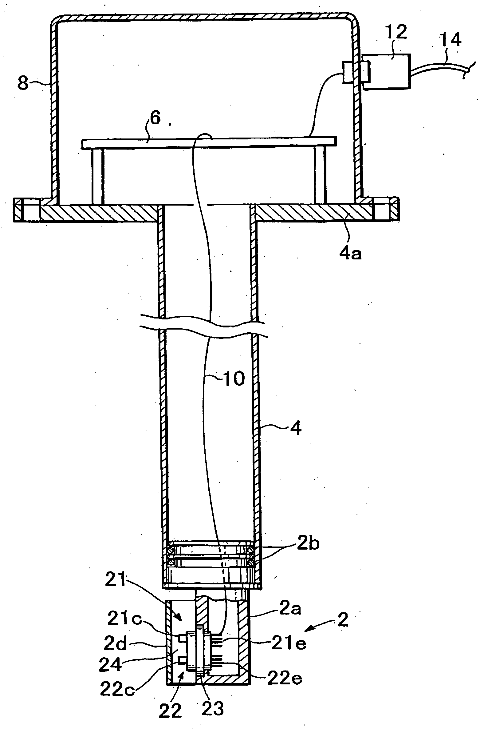 Urea concentration identification device for urea solution