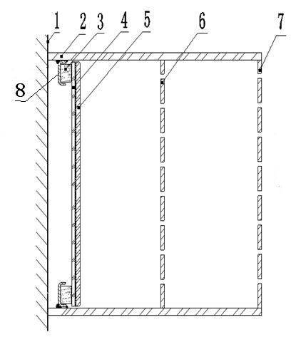 Wide band sound absorption structure of film mechanical impedance combined with micropunched plate acoustic impedance