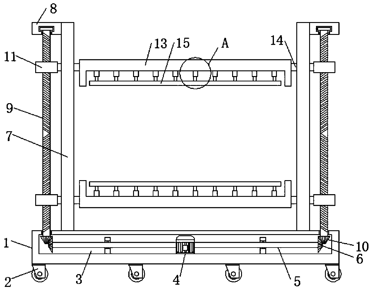 Part transportation device for construction