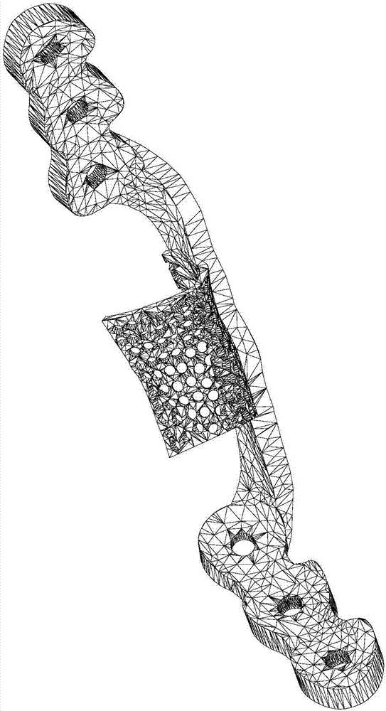 Defective mandibular fracture reconstruction titanium plate with auxiliary bone grafting function