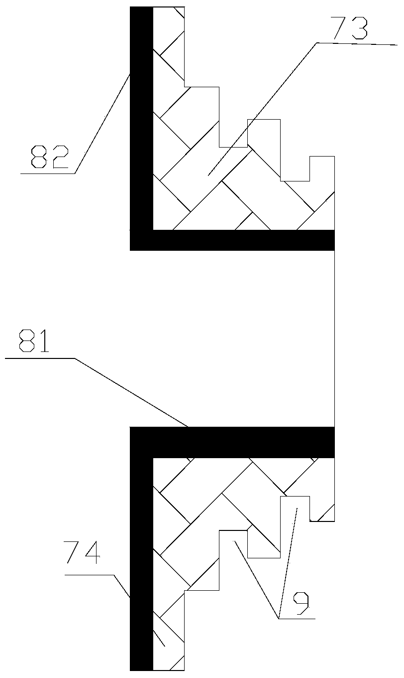 Enhanced blind joint and metal lining ring of flaring