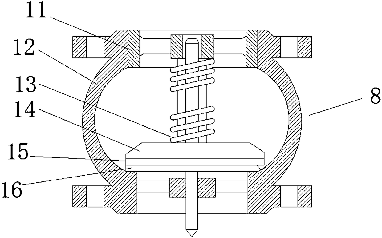 Water supply and drainage structure for building automatic control equipment