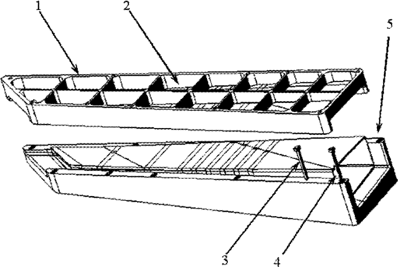 Method for manufacturing hollow box type element with non-circular section from carbon fiber composite