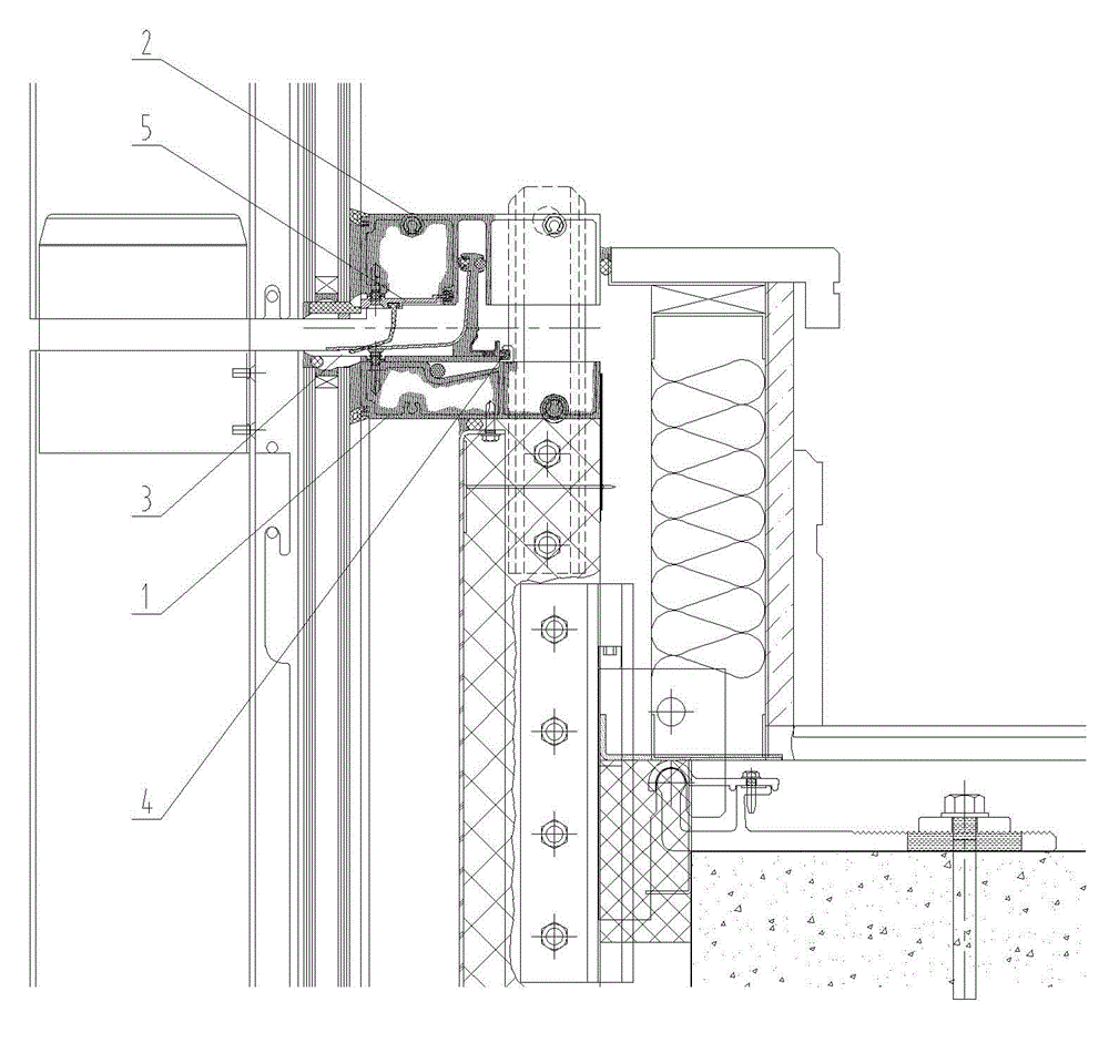 Unit curtain wall with new structural upper transverse frame assembly