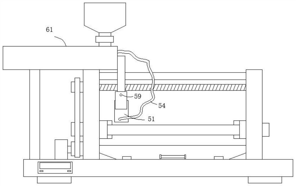 A mechanical hydraulic cylinder automatic painting device