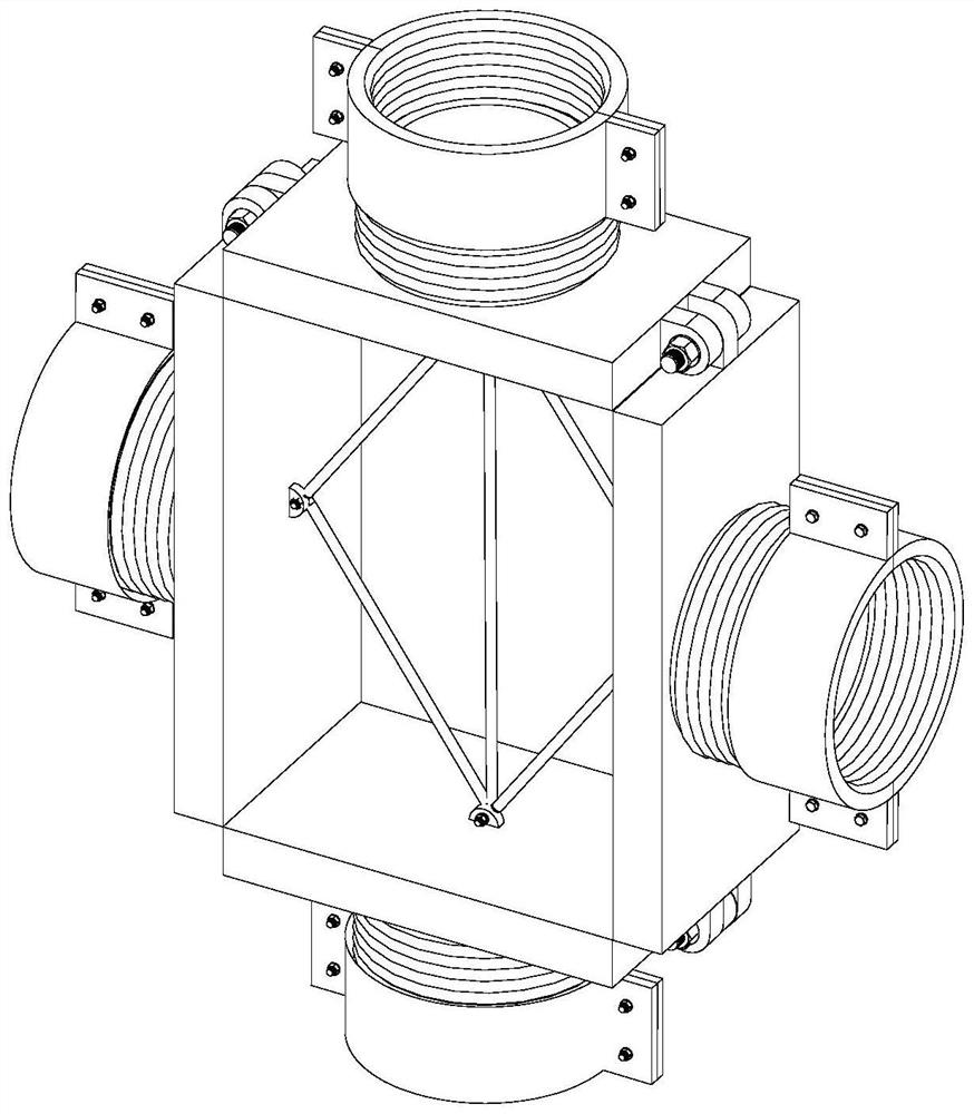 Plane steel truss node connecting device