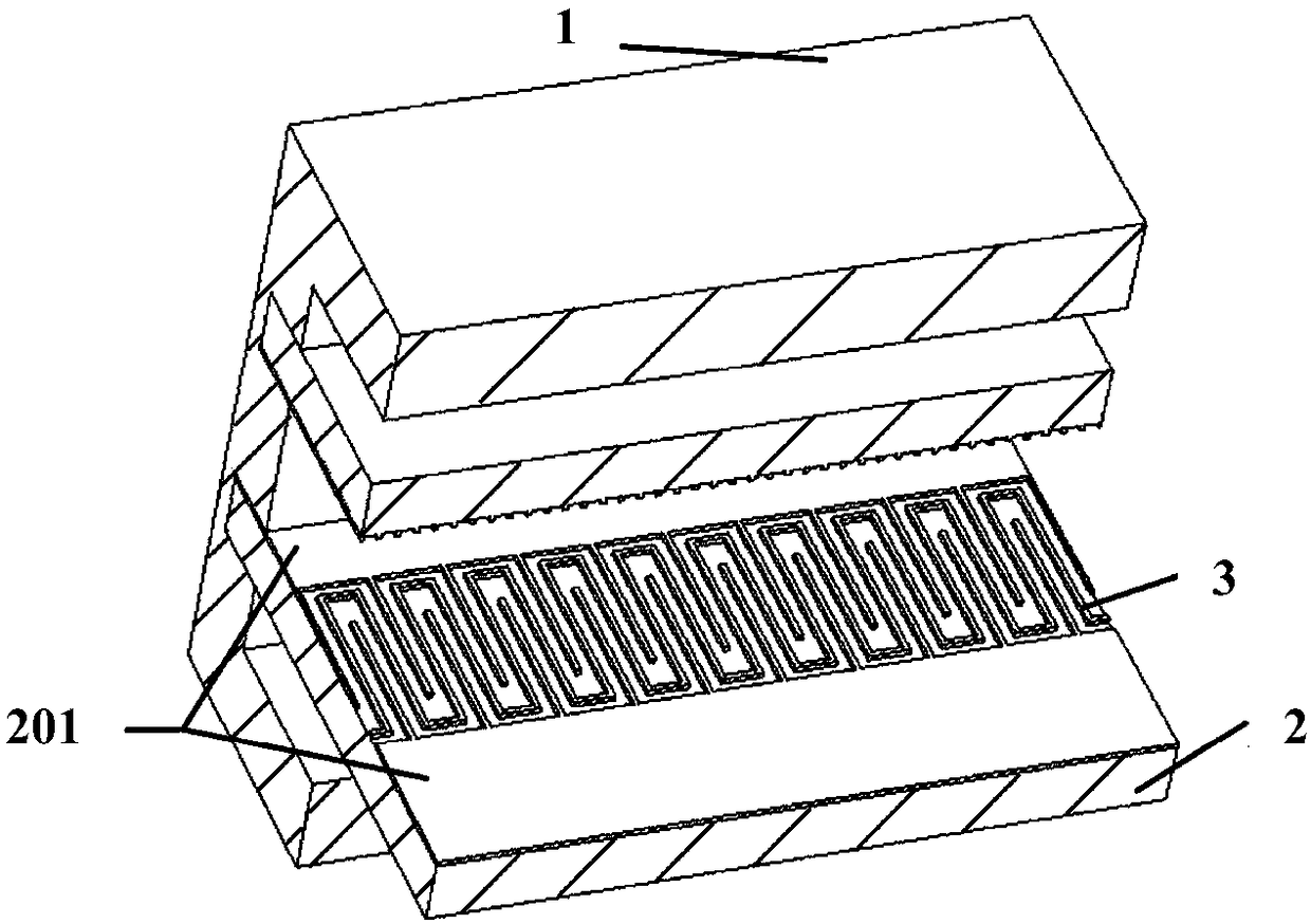 Microstrip line slow wave structure