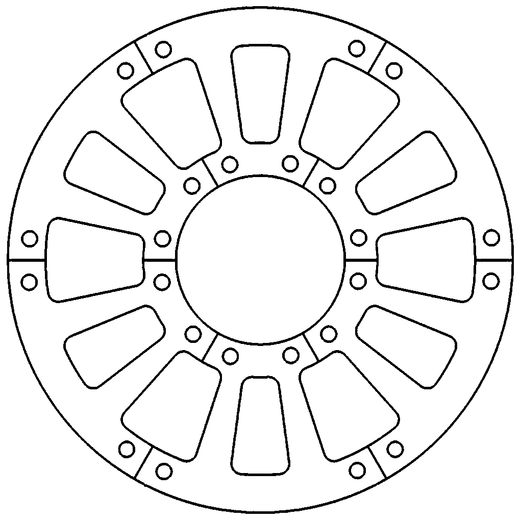 A kind of technological method of processing automobile stator or rotor with silicon steel sheet