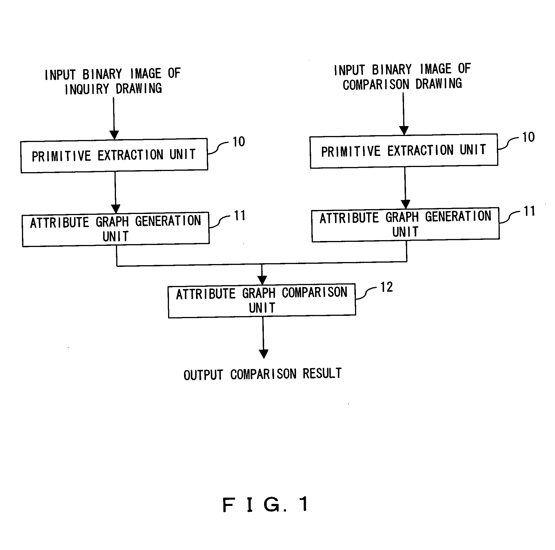 Drawing comparison apparatus