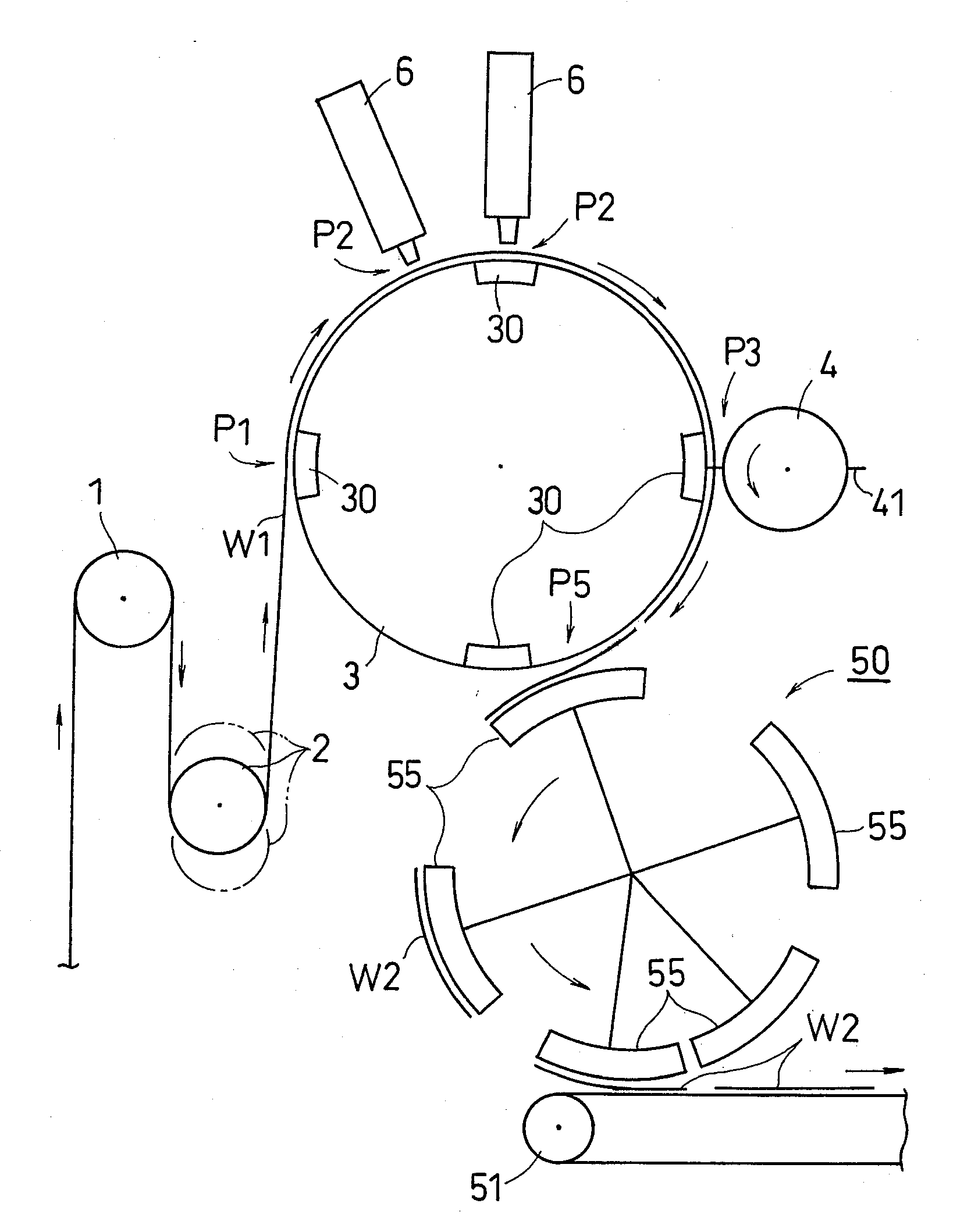 Velocity-changing apparatus for web