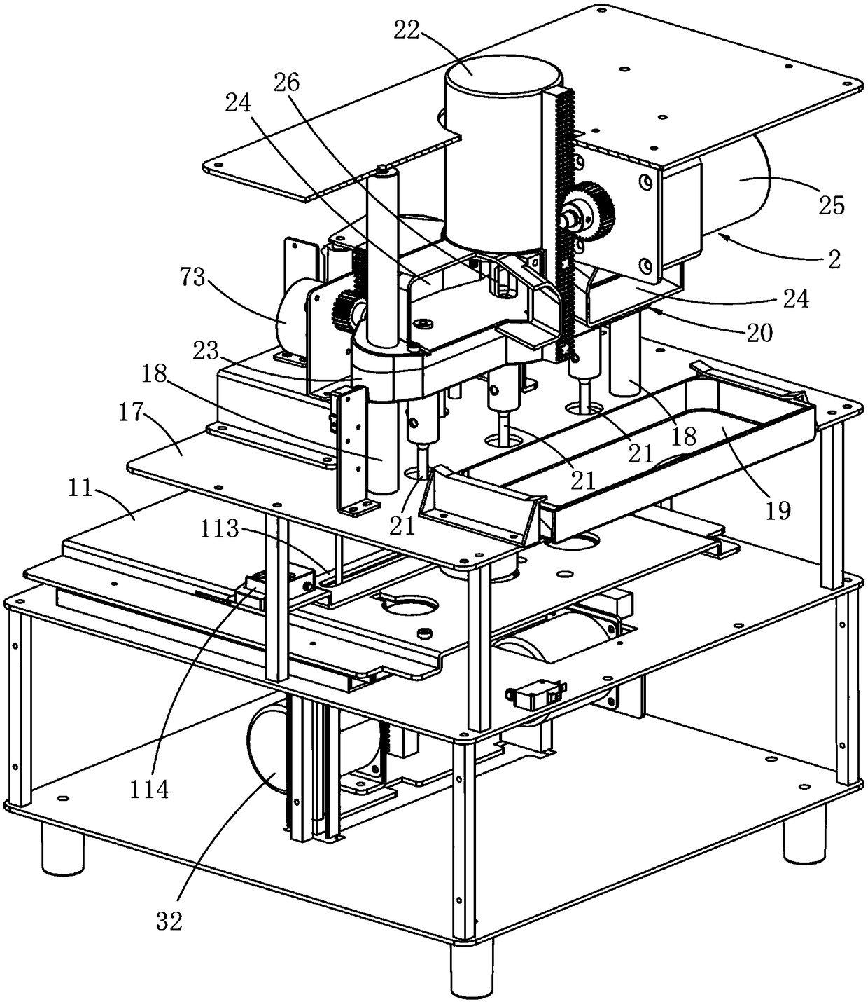 Full-automatic wire-mounted binding machine and wire binding method