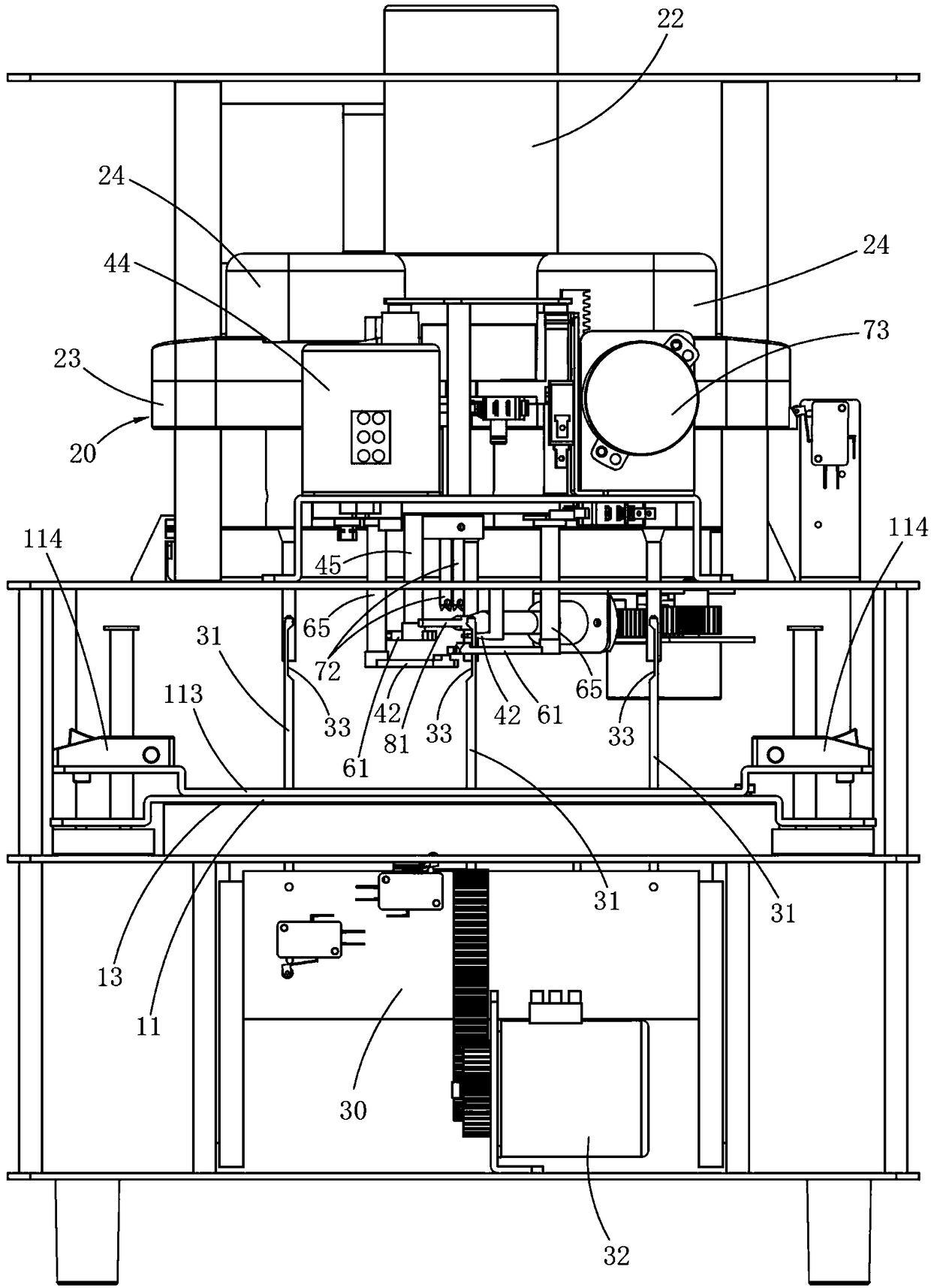 Full-automatic wire-mounted binding machine and wire binding method